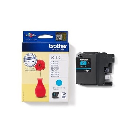 BROTHER LC121C Tusz Brother LC121C cyan 300str DCP-J552DW / MFC-J470DW
