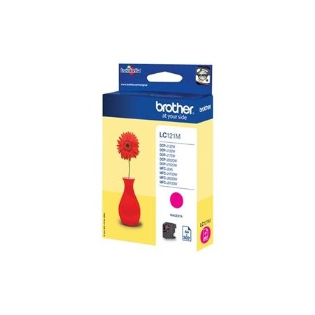 BROTHER LC121M Tusz Brother LC121M magenta 300str DCP-J552DW / MFC-J470DW
