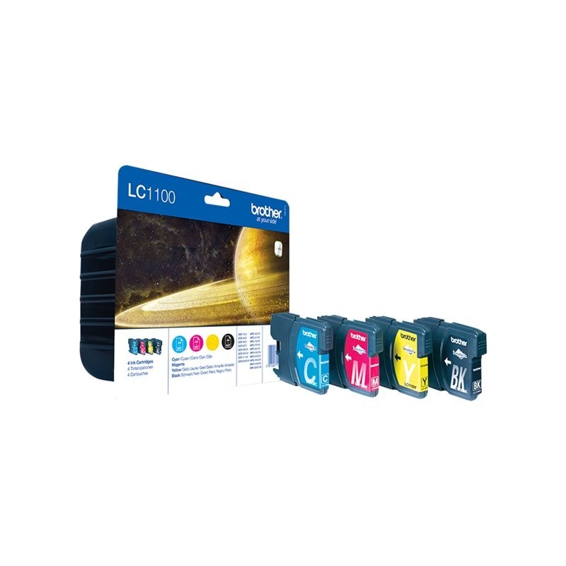 BROTHER LC1100VALBP Zestaw Brother LC1100 CMYK Blister Pack 450str MFC6490CW / DCP6690CW