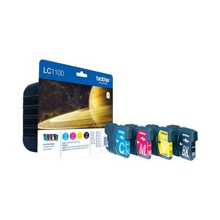 BROTHER LC1100VALBP Zestaw Brother LC1100 CMYK Blister Pack 450str MFC6490CW / DCP6690CW