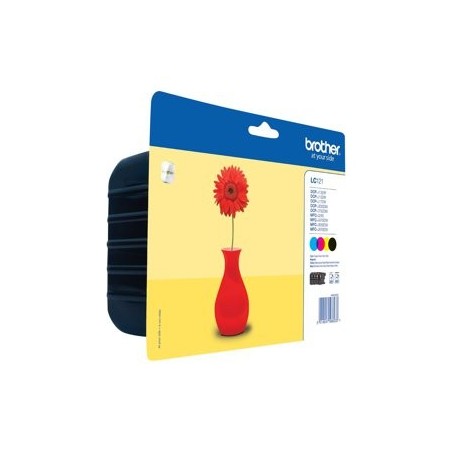 BROTHER LC121VALBP Zestaw Brother LC 121 CMYK Blister Pack 300str DCP-J132W / DCP-J152W