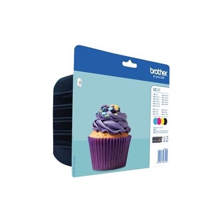 BROTHER LC123VALBP Brother LC123VALBP Cartus Black, Cyan, Magenta, Yellow, MFCJ4510DW - 600 pagini