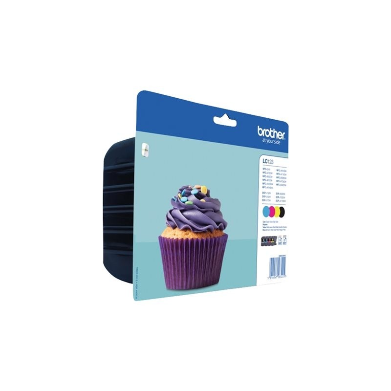 BROTHER LC123VALBP Brother LC123VALBP Cartus Black, Cyan, Magenta, Yellow, MFCJ4510DW - 600 pagini