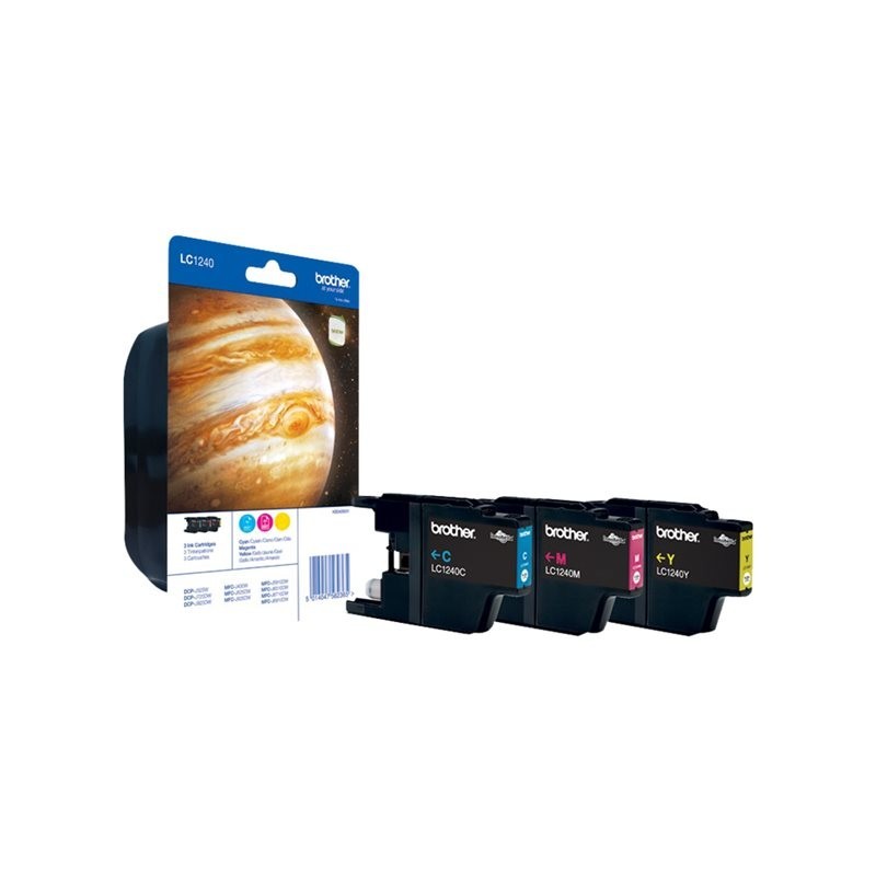 BROTHER LC1240RBWBP Zestaw Brother LC1240RBWBP CMY Blister Pack 600str DCP-J925DW / MFC-J430W