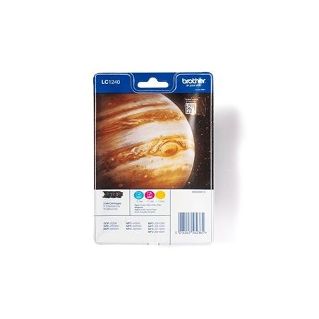 BROTHER LC1240RBWBP Zestaw Brother LC1240RBWBP CMY Blister Pack 600str DCP-J925DW / MFC-J430W