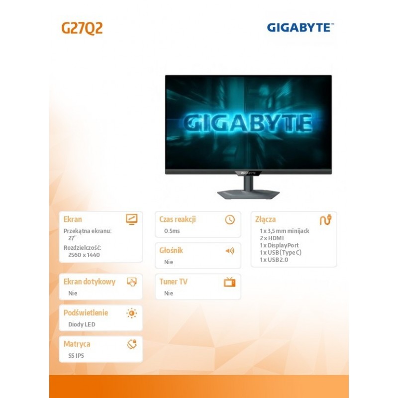 Monitor 27 cali G27Q2 GAMING Monitor 27 cali G27Q2 GAMING
