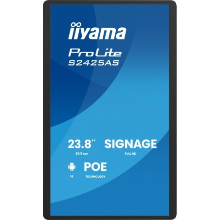 Monitor 23.8 cala ProLite S2425AS-B1 IPS,FHD,A14,24/7,RJ45, iiSignage, WI-FI 