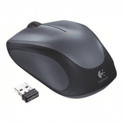 LOGITECH M235 Mouse right-handed optical wireless 2.4 GHz USB wireless receiver grey