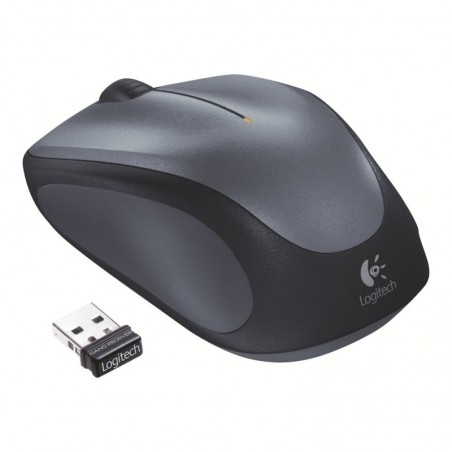 LOGITECH M235 Mouse right-handed optical wireless 2.4 GHz USB wireless receiver grey