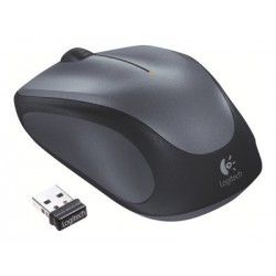 LOGITECH M235 Mouse right-handed optical wireless 2.4 GHz USB wireless receiver grey