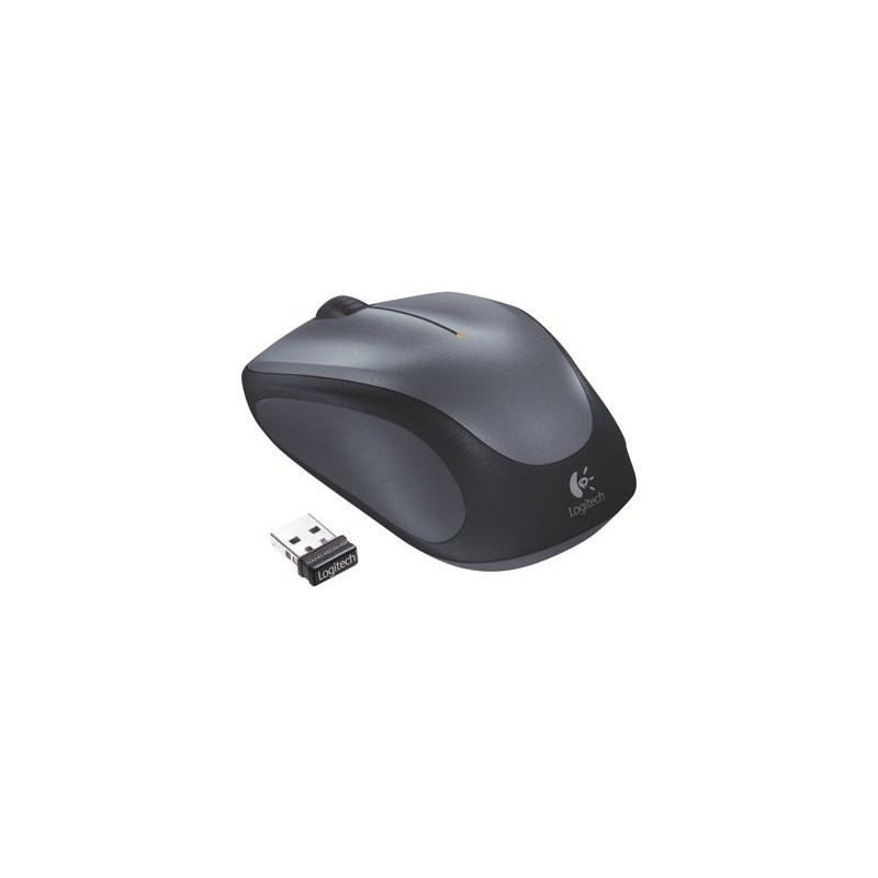 LOGITECH M235 Mouse right-handed optical wireless 2.4 GHz USB wireless receiver grey