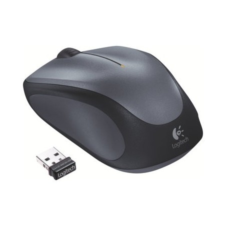 LOGITECH M235 Mouse right-handed optical wireless 2.4 GHz USB wireless receiver grey