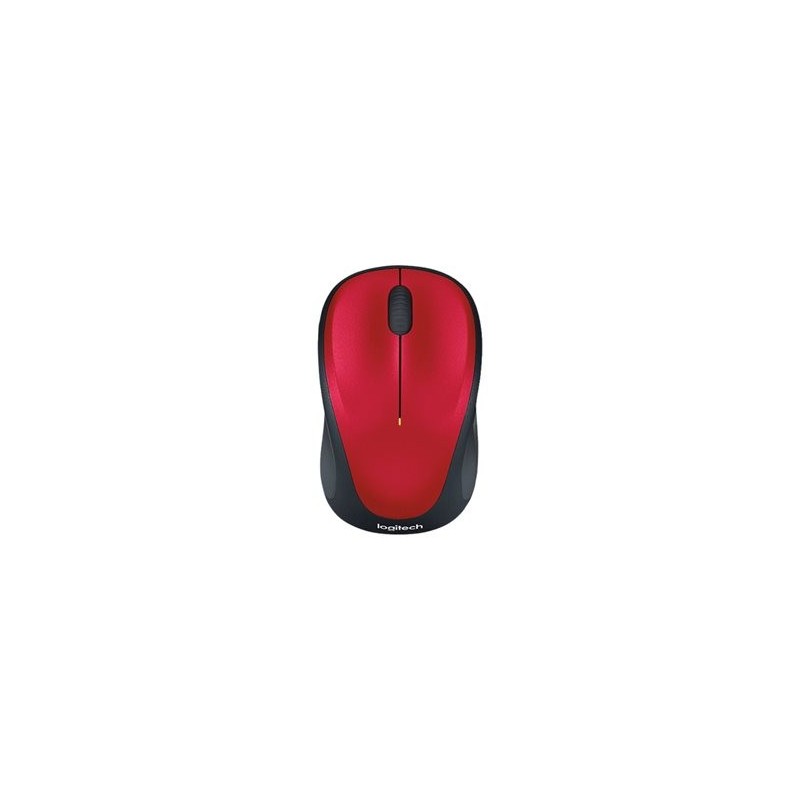 LOGITECH M235 Mouse optical wireless 2.4 GHz USB wireless receiver red