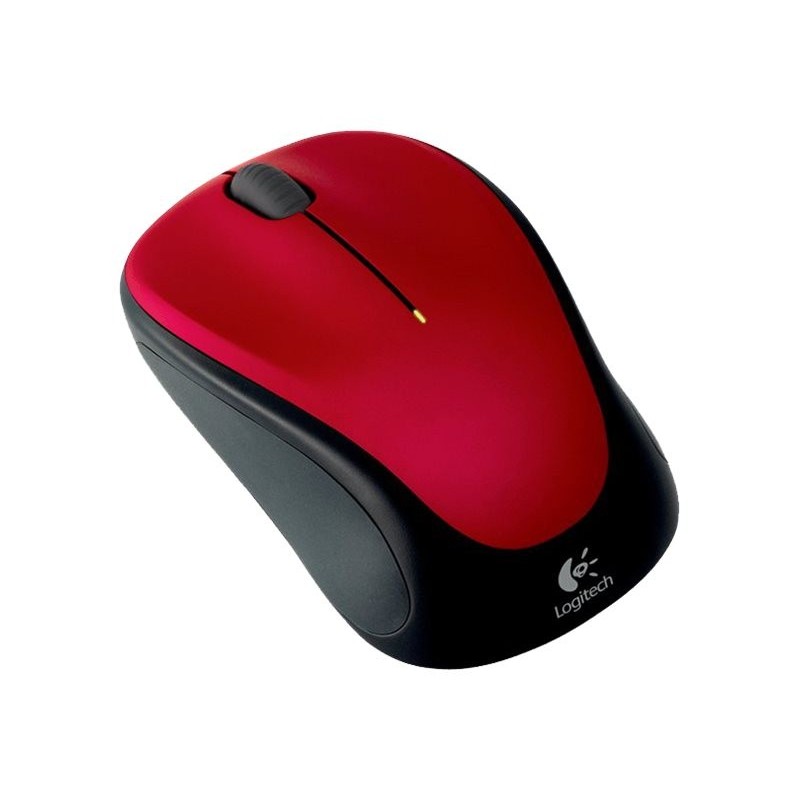 LOGITECH M235 Mouse optical wireless 2.4 GHz USB wireless receiver red