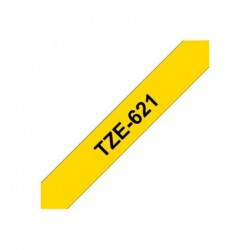 BROTHER TZe621 Taśma Brother 9mm BLACK ON YELLOW BROTHER TZe621 Taśma Brother 9mm BLACK ON YELLOW
