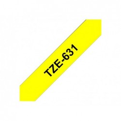 BROTHER TZE631 Brother TZE631 Banda laminata 12mm BLACK ON YELLOW BROTHER TZE631 Brother TZE631 Banda laminata 12mm BLACK ON YELLOW