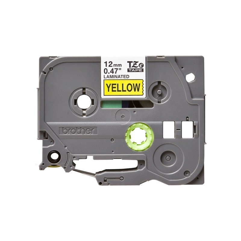 BROTHER TZE631 Brother TZE631 Banda laminata 12mm BLACK ON YELLOW BROTHER TZE631 Brother TZE631 Banda laminata 12mm BLACK ON YELLOW