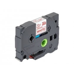 BROTHER TZe232 Taśma Brother 12mm RED ON WHITE