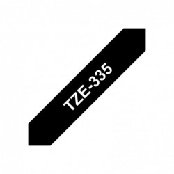 BROTHER TZE335 Taśma Brother 12mm White on Black BROTHER TZE335 Taśma Brother 12mm White on Black