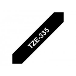 BROTHER TZE335 Taśma Brother 12mm White on Black BROTHER TZE335 Taśma Brother 12mm White on Black