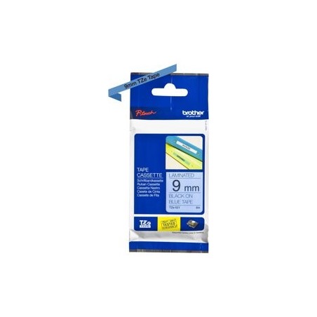 BROTHER TZE521 Taśma Brother 9mm BLACK ON BLUE