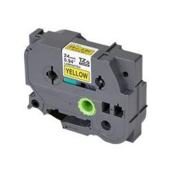 BROTHER TZe651 Taśma Brother 24mm BLACK ON YELLOW BROTHER TZe651 Taśma Brother 24mm BLACK ON YELLOW