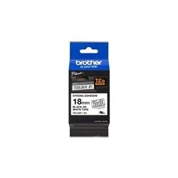 BROTHER TZES241 Tape Brother 18mm BLACK ON WHITE ADHESIVE TAPE BROTHER TZES241 Tape Brother 18mm BLACK ON WHITE ADHESIVE TAPE