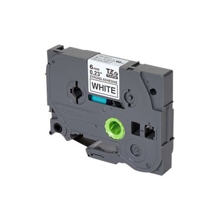 BROTHER TZeS211 Taśma Brother 6mm BLACK ON WHITE ADHESIVE TAPE BROTHER TZeS211 Taśma Brother 6mm BLACK ON WHITE ADHESIVE TAPE