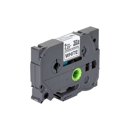 BROTHER TZeS211 Taśma Brother 6mm BLACK ON WHITE ADHESIVE TAPE BROTHER TZeS211 Taśma Brother 6mm BLACK ON WHITE ADHESIVE TAPE