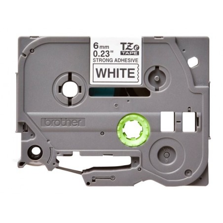 BROTHER TZeS211 Taśma Brother 6mm BLACK ON WHITE ADHESIVE TAPE BROTHER TZeS211 Taśma Brother 6mm BLACK ON WHITE ADHESIVE TAPE