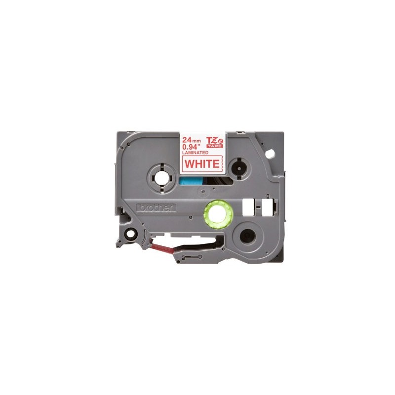 BROTHER TZE252 Taśma Brother 24mm RED ON WHITE