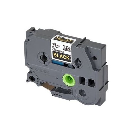 BROTHER TZE344 Taśma Brother 18mm Gold on Black BROTHER TZE344 Taśma Brother 18mm Gold on Black