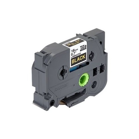 BROTHER TZE344 Taśma Brother 18mm Gold on Black BROTHER TZE344 Taśma Brother 18mm Gold on Black