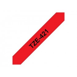 BROTHER TZe421 Taśma Brother 9mm BLACK ON RED