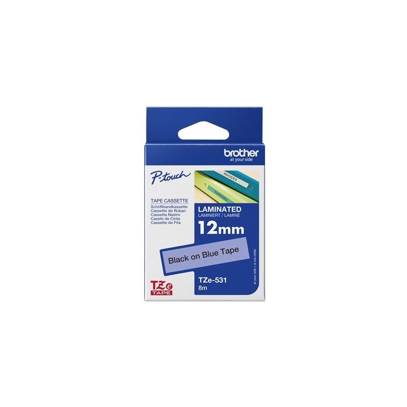 BROTHER TZE531 Taśma Brother 12mm BLACK ON BLUE