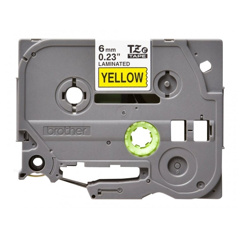 BROTHER TZe611 Taśma Brother 6mm BLACK ON YELLOW BROTHER TZe611 Taśma Brother 6mm BLACK ON YELLOW