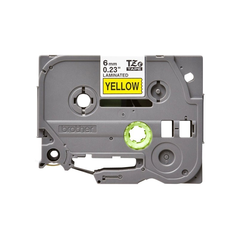 BROTHER TZe611 Taśma Brother 6mm BLACK ON YELLOW BROTHER TZe611 Taśma Brother 6mm BLACK ON YELLOW