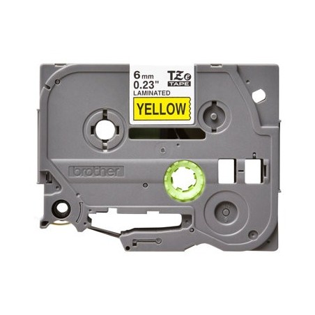 BROTHER TZe611 Taśma Brother 6mm BLACK ON YELLOW BROTHER TZe611 Taśma Brother 6mm BLACK ON YELLOW