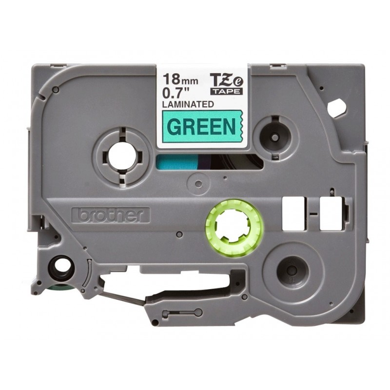 BROTHER TZe741 Taśma Brother 18mm BLACK ON GREEN BROTHER TZe741 Taśma Brother 18mm BLACK ON GREEN