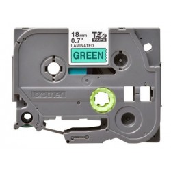 BROTHER TZe741 Taśma Brother 18mm BLACK ON GREEN BROTHER TZe741 Taśma Brother 18mm BLACK ON GREEN