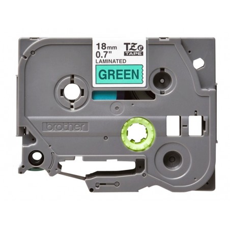 BROTHER TZe741 Taśma Brother 18mm BLACK ON GREEN BROTHER TZe741 Taśma Brother 18mm BLACK ON GREEN