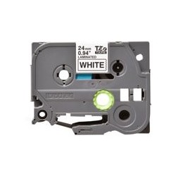 BROTHER TZES251 Tape Brother 24mm BLACK ON WHITE ADHESIVE TAPE BROTHER TZES251 Tape Brother 24mm BLACK ON WHITE ADHESIVE TAPE