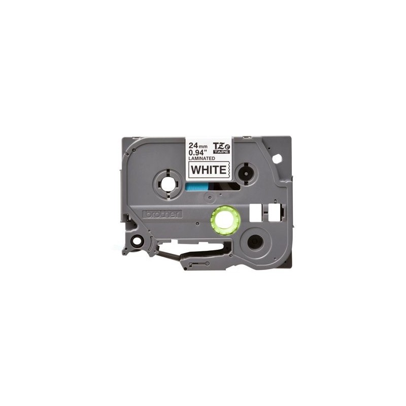 BROTHER TZES251 Tape Brother 24mm BLACK ON WHITE ADHESIVE TAPE BROTHER TZES251 Tape Brother 24mm BLACK ON WHITE ADHESIVE TAPE