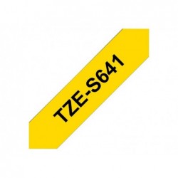BROTHER TZES641 Taśma Brother 18mm BLACK ON YELLOW ADHESIVE TAPE BROTHER TZES641 Taśma Brother 18mm BLACK ON YELLOW ADHESIVE TAPE