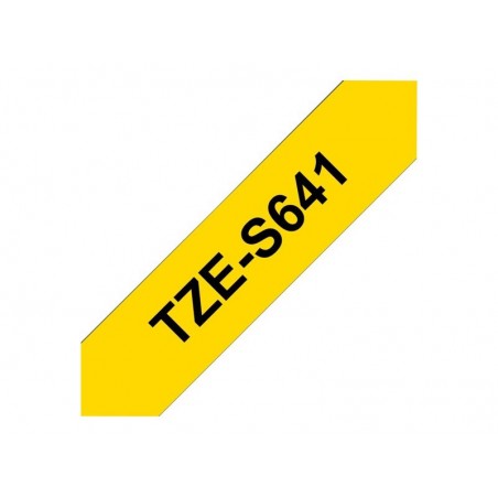 BROTHER TZES641 Taśma Brother 18mm BLACK ON YELLOW ADHESIVE TAPE BROTHER TZES641 Taśma Brother 18mm BLACK ON YELLOW ADHESIVE TAPE