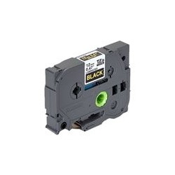 BROTHER TZE334 Taśma Brother 12mm Gold on Black BROTHER TZE334 Taśma Brother 12mm Gold on Black