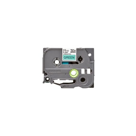 BROTHER TZE751 Taśma Brother 24mm BLACK ON GREEN BROTHER TZE751 Taśma Brother 24mm BLACK ON GREEN