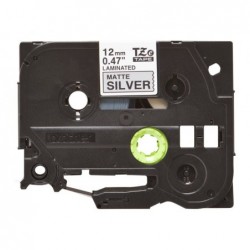 BROTHER TZEM931 Taśma Brother 12mm BLACK ON SILVER (MAT) TAPE / METALIC BROTHER TZEM931 Taśma Brother 12mm BLACK ON SILVER (MAT) TAPE / METALIC