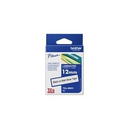 BROTHER TZEM931 Taśma Brother 12mm BLACK ON SILVER (MAT) TAPE / METALIC BROTHER TZEM931 Taśma Brother 12mm BLACK ON SILVER (MAT) TAPE / METALIC