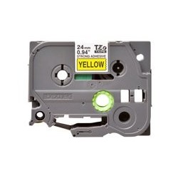BROTHER TZES651 Taśma Brother 24mm BLACK ON YELLOW ADHESIVE TAPE BROTHER TZES651 Taśma Brother 24mm BLACK ON YELLOW ADHESIVE TAPE